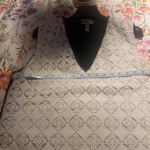 Black and white elegant top